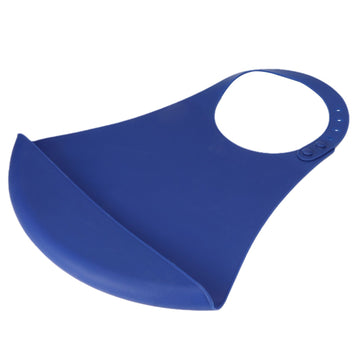 Adult silicone bib with adjustable straps from Everything Baby, designed for portable dining and feeding protection for disabled elderly.
