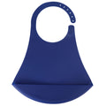 Adult bib made of adjustable silicone with a waterproof design, suited for dining and feeding for disabled elders.