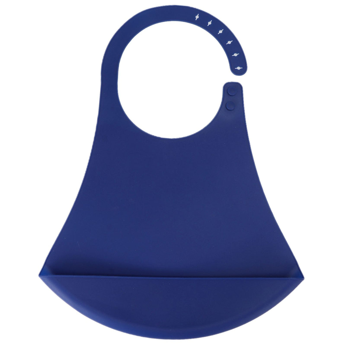 Adult bib made of adjustable silicone with a waterproof design, suited for dining and feeding for disabled elders.