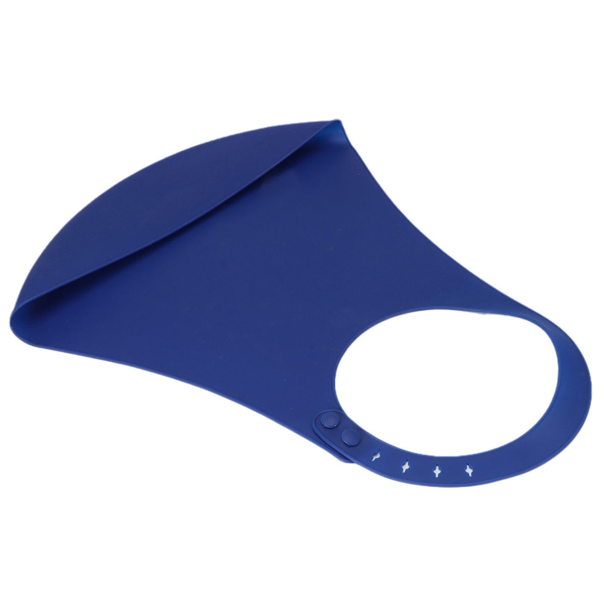Portable adjustable silicone adult bib with waterproof design, ideal for eating and feeding for disabled or elderly individuals.
