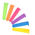 Six-piece silicone ice cream mold set with lids for DIY ice bars, ideal for kids and adults, by Everything Baby.
