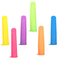 Six-pack silicone ice cream molds with lids for DIY ice bars, suitable for kids and adults, by Everything Baby.