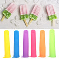 Six reusable silicone ice cream molds with lids from Everything Baby, perfect for DIY ice bars for kids and adults.