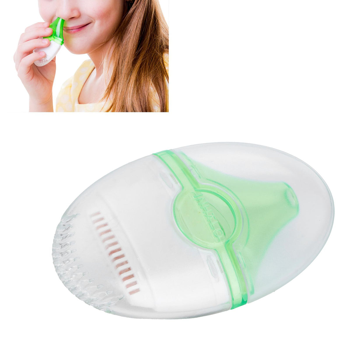 Nasal irrigator salt nasal inhaler and nose wash cleaner for adults and children, part of baby health and grooming kits.