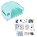 Wooden miniature dollhouse furniture kit with musical movement for kids, perfect for pretend play and Valentine's or birthday gifts.