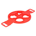 Reusable red egg mold and pancake maker by Everything Baby, non-stick cooking utensil for making shaped eggs and pancakes.