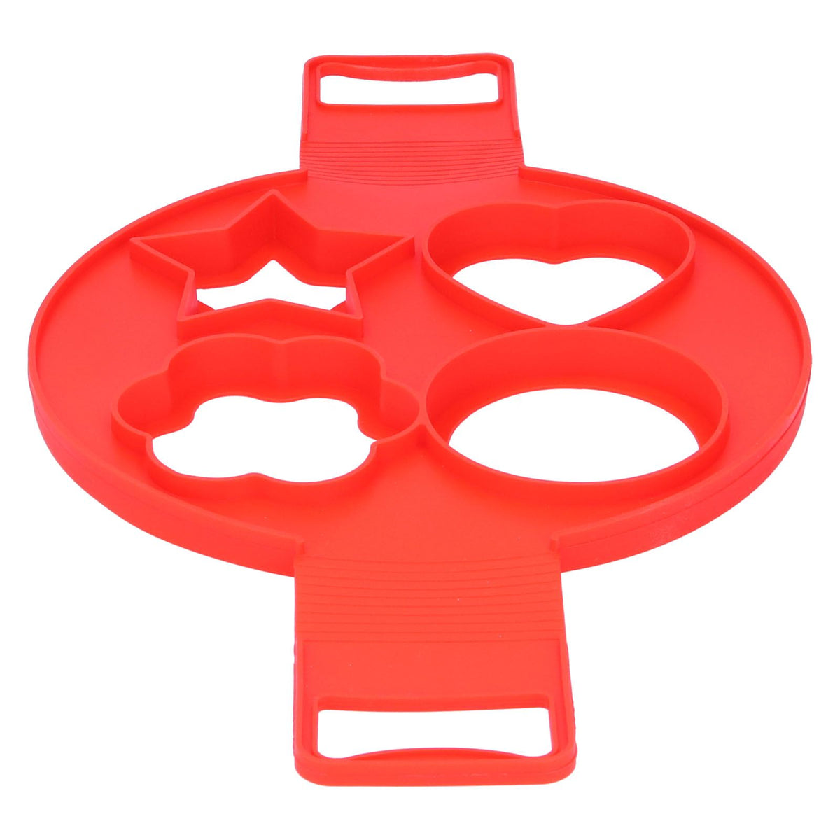 Reusable red egg mold and pancake maker from Everything Baby, non-stick cooking utensil for fun, easy egg and pancake shapes.