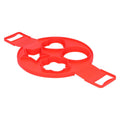 Reusable red egg mold and pancake maker by Everything Baby, non-stick cooking utensil for kids' breakfast and egg shaping.