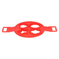 Reusable red non-stick egg mold for pancakes and eggs, ideal for kids' feeding, from Everything Baby.
