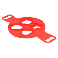 Reusable red egg mold and pancake maker from Everything Baby, non-stick cooking utensil for kids' breakfast and feeding.