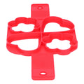 Reusable red egg mold and pancake maker from Everything Baby, non-stick cooking utensil for fun breakfast and baby feeding.