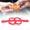 Reusable red egg mold from Everything Baby, non-stick pancake and egg maker utensil for cooking and feeding.