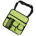 Green outdoor storage bag for snacks and toys, featuring a shoulder strap, designed for kids' beach chair and outdoor use.