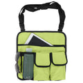 Green storage bag for outdoor beach chair or suspension seat, ideal for snacks and kids' outdoor accessories.