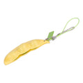 Edamame squeeze toy keychain pendant for stress relief, made by Everything Baby, suitable for kids and adults.