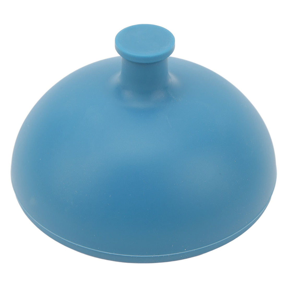 Blue silicone palm chest percussion cup used for baby chest massage and respiratory therapy, designed for physical chest treatment.