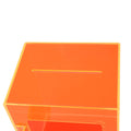 Clear acrylic piggy bank for kids and adults, sturdy money-saving jar with keys, red color, openable design, from Everything Baby