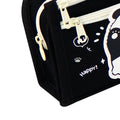 Large capacity pencil case with cute cartoon panda pattern, multi compartments, made of Oxford cloth for school or office use.