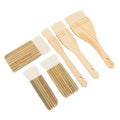 Set of 6 pottery glaze brushes by Everything Baby, professional paint brushes for artists, students, kids, and adults for painting projects.