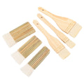 Six pottery glaze brushes set by Everything Baby, professional paint brushes for artists, students, kids, and adults.