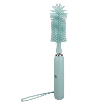Electric Baby Bottle Brush Set 4 in 1 IP65 Water Resistant Rechargeable Electric Bottle Cleaner with Silicone Brushes for Home Travel