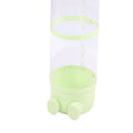 Green plush stuffed animal storage tube, 162cm tall, large capacity toy storage bucket for kids' playroom or bedroom.