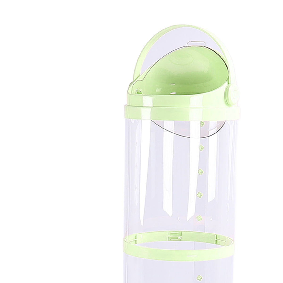 Large green plush stuffed animal storage tube for kids, 162cm, offers spacious toy storage for playroom or bedroom.