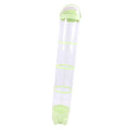 Large green plush stuffed animal storage tube, 162cm, spacious toy storage bucket for playroom or bedroom organization.