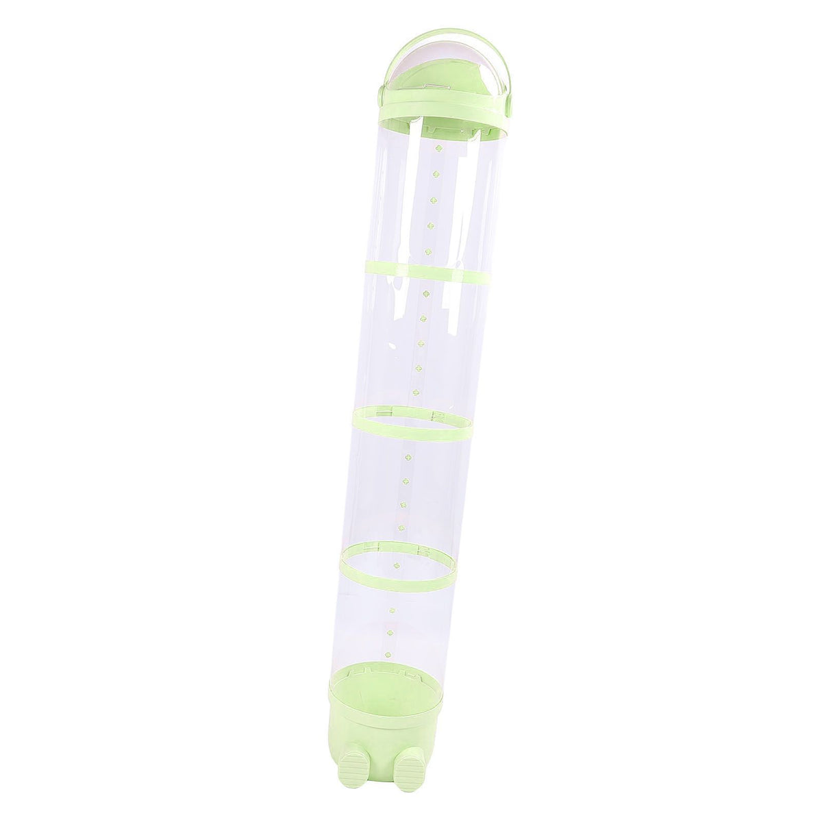 Large green plush stuffed animal storage tube, 162cm, spacious toy storage bucket for playroom or bedroom organization.