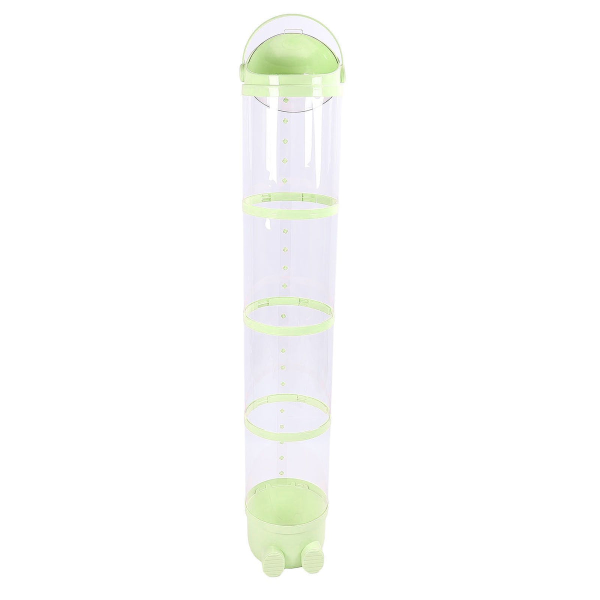 Large green plush stuffed animal storage tube, 162cm, for toy organization in playroom or bedroom, by Everything Baby.