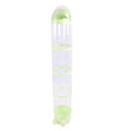 Large green plush stuffed animal storage tube, 162cm, for toys and plush dolls, ideal for kids' playroom or bedroom storage.