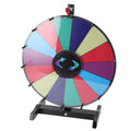 Aluminum alloy prize wheel for kids' outdoor games, featuring colorful sections for fun event and party activities.