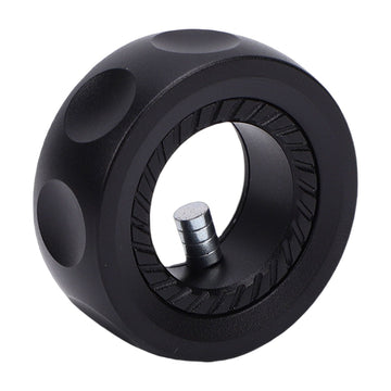 Lightweight metal fidget ring with relaxation sounds, designed for kids, featuring a slider mechanism for portable outdoor play.