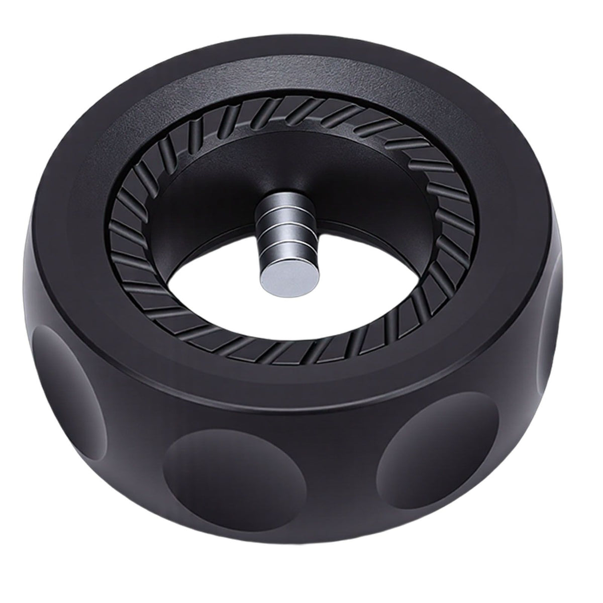 Lightweight metal fidget ring with relaxation sounds, portable toy for kids, designed for outdoor play and stress relief.
