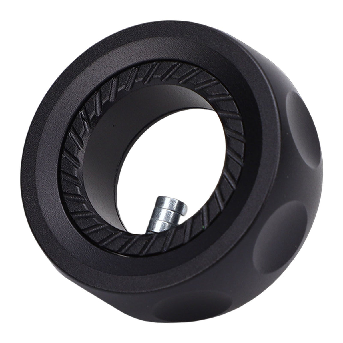 Lightweight metal fidget ring with relaxing sounds, designed for kids, featuring a slider for sensory play and outdoor fun.
