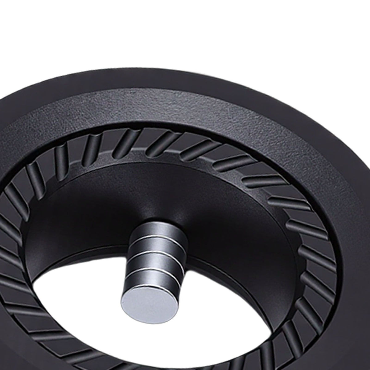 Lightweight metal fidget ring with relax sounds, portable toy for kids, featuring a slider design for outdoor play.