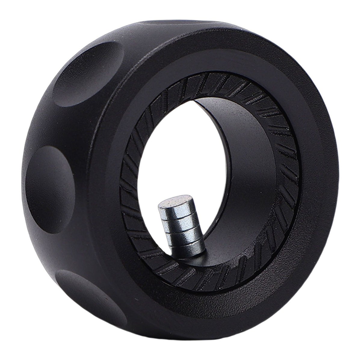 Lightweight metal fidget ring with relax sounds, portable toy for kids, designed by Everything Baby for outdoor play.