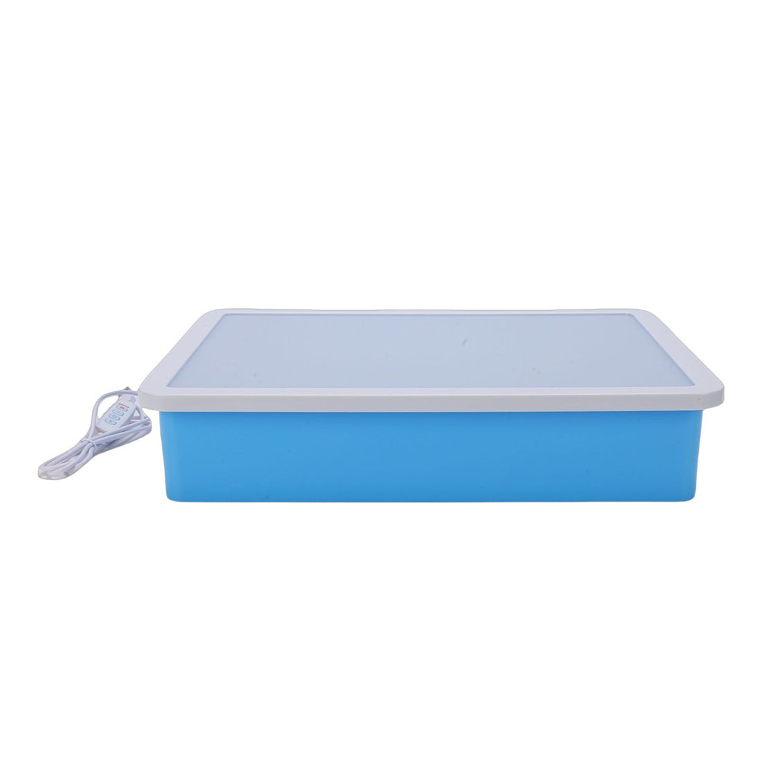 USB sand painting light box with three colors and adjustable brightness, portable LED sensory table for kids and adults, blue color