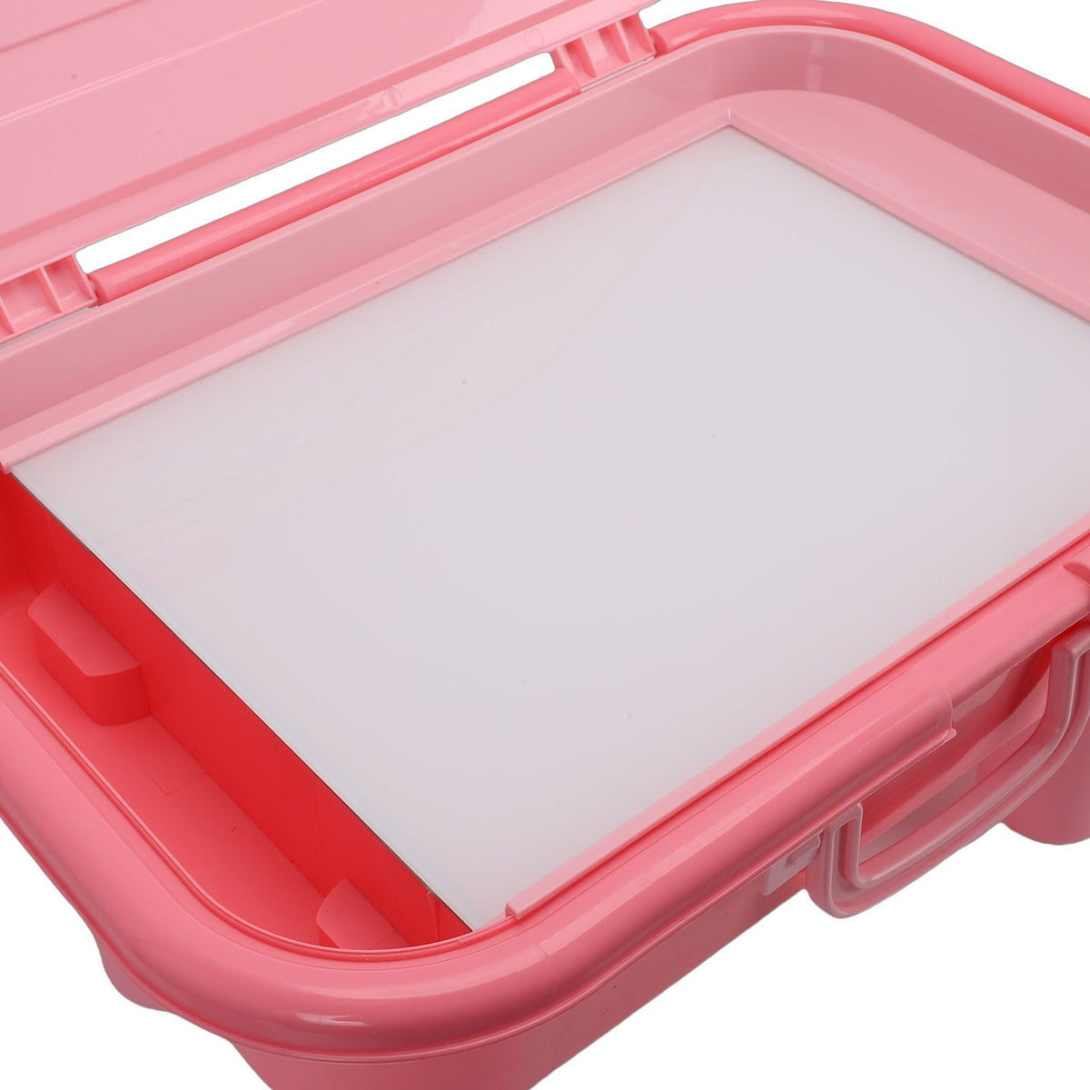 Portable sand painting light box for kids with adjustable brightness and color modes, USB powered sensory outdoor toy.