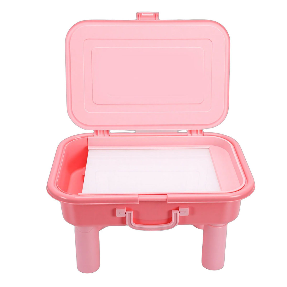 Portable sand painting light box for kids with 10 brightness levels and 3 color modes, USB powered sensory table toy.