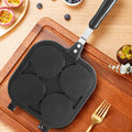 Double-sided cartoon animal pattern non-stick frying pan by Everything Baby, designed for pretend play in kitchen toy sets.