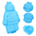 Robot-shaped silicone mold for ice cubes, chocolates, and fondant, ideal for DIY baking and pretend play with kids.