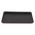 Wood grain imitation acrylic rectangular tray for fast food or play, designed for kids' pretend play by Everything Baby.