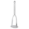 Thickened stainless steel baby potato masher from Everything Baby, ideal for mashing sweet potatoes and fruits for baby food.