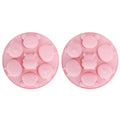Pink silicone mold with cartoon animal shapes for cake and chocolate baking, ideal for kids' pretend play and baking fun.