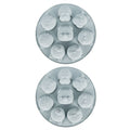 Gray silicone mold featuring cartoon animal shapes for baking, chocolate, and cake decorating, ideal for kids' treats.