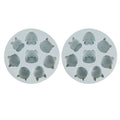 Gray silicone mold with cartoon animal shapes for baking, chocolate, and cake decorating, suitable for kids' kitchen activities.