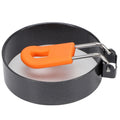 Round egg frying ring with non-stick coating, used as a pretend play toy for kids in a kitchen or pancake-making activity.