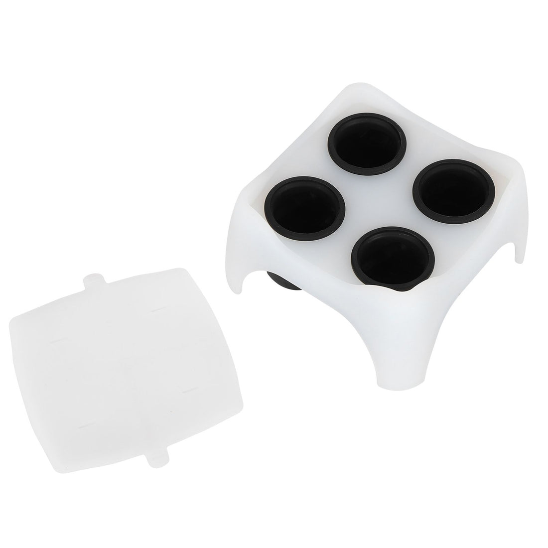 Handmade silicone ice cube mold for chocolates and ice cream, featuring playful shapes for baby and kids' feeding and cooling.