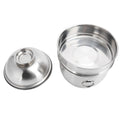 Stainless steel double-layer lunch box with lid for kids, designed for fast food and instant noodle soup, by Everything Baby.